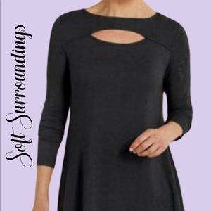 Soft Surroundings Beckett peekaboo blouse